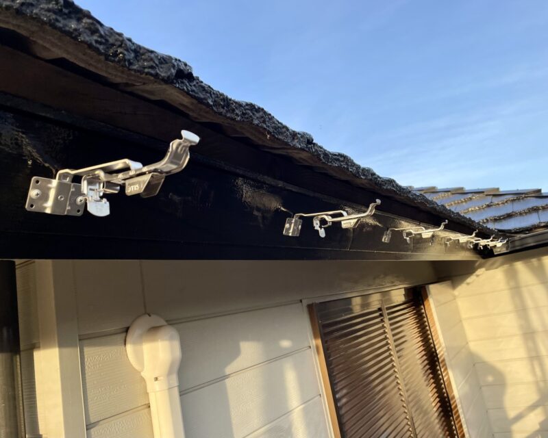 佐倉市屋根塗装工事、雨どい交換