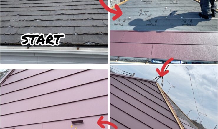 八千代市外壁屋根塗装工事、屋根工事