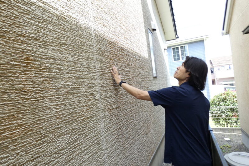 佐倉市外壁塗装、現地調査