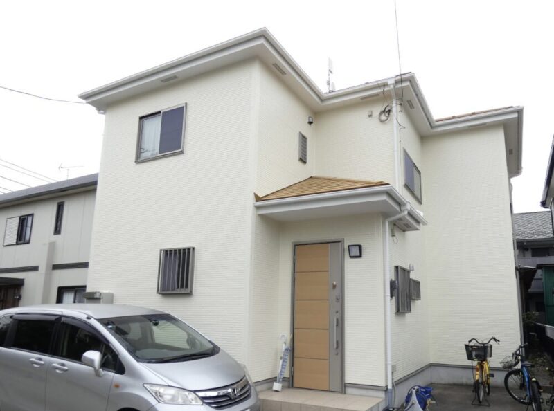 佐倉市井野、外壁塗装、施工後、全体