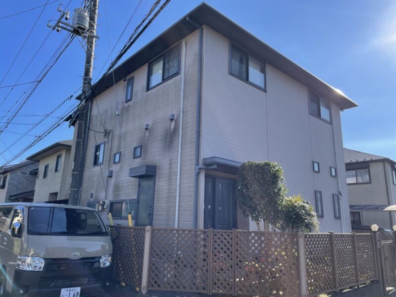 印西市滝野、外壁塗装、屋根塗装、施工事例、施工後2