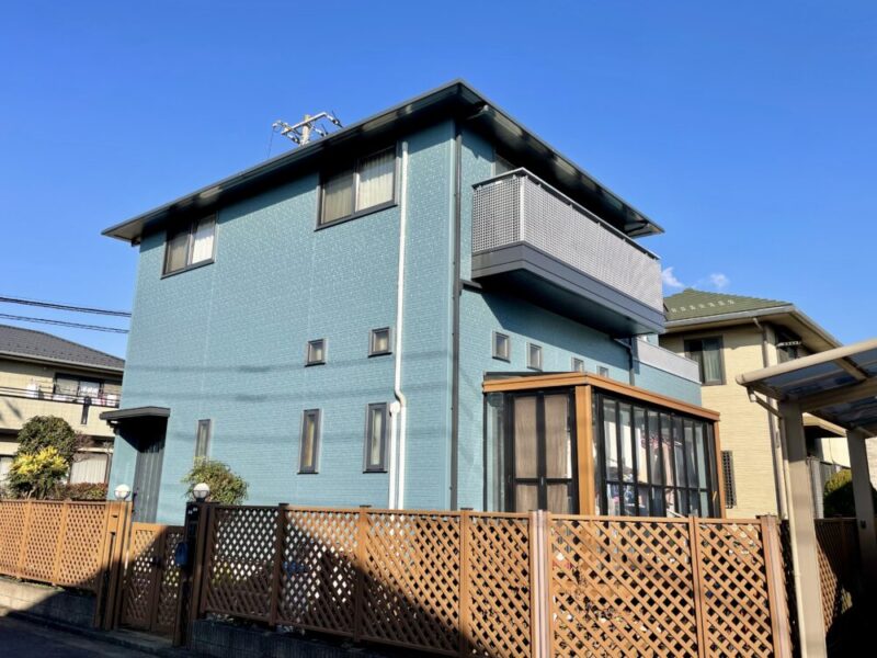 印西市滝野、外壁塗装、屋根塗装、施工事例、施工後