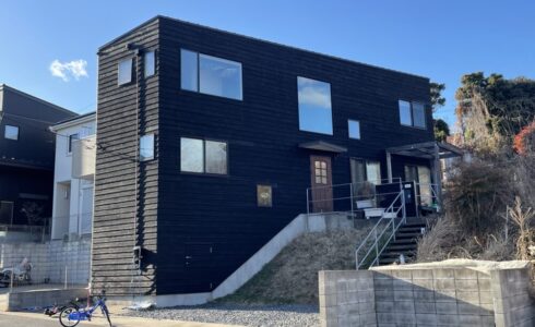 佐倉市上座、板張り外壁塗装、キシラデコール、施工後