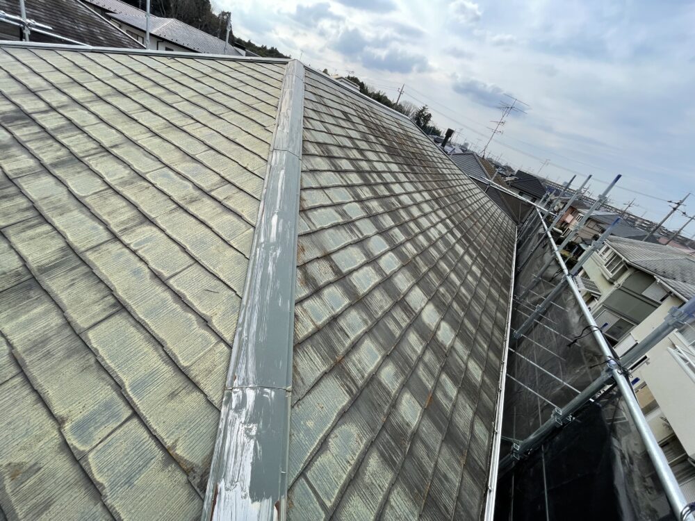 印西市高花、屋根塗装、施工前