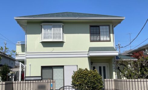 印西市高花、外壁塗装、施工後、完成