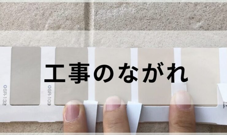 外壁塗装の検討をはじめたかたへ、塗装工事の流れ