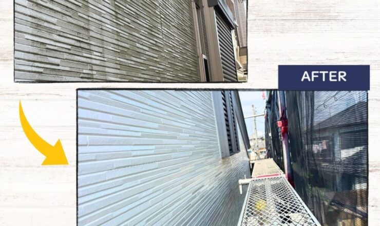 佐倉市西志津外壁塗装、ビフォーアフター