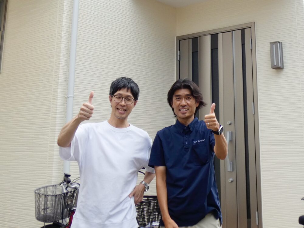 佐倉市西志津外壁塗装、施工後お客さま写真
