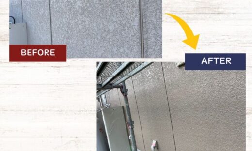 佐倉市上座、セキスイ系ハウスメーカーの外壁塗装、ビフォーアフター