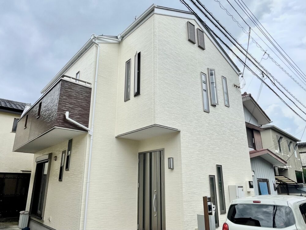 佐倉市西志津外壁塗装、施工後家全体
