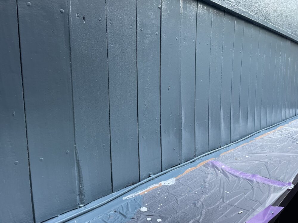 佐倉市千成、外壁塗装施工事例、ビフォーアフター、外壁木部、施工後