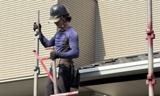 佐倉市、塗装工事、足場安全に