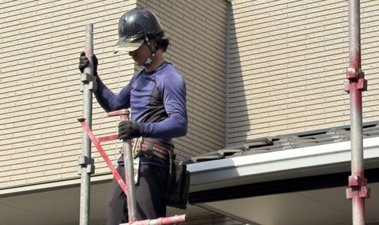 佐倉市、塗装工事、足場安全に