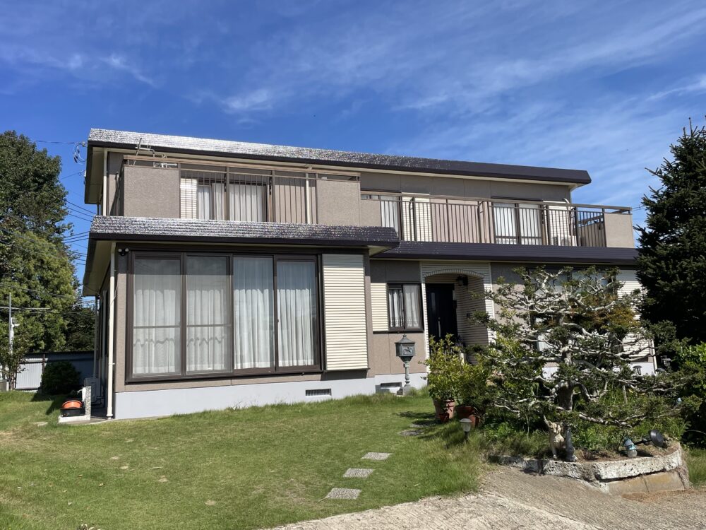 佐倉市上座セキスイ系ハウスメーカーの外壁塗装完成、施工後