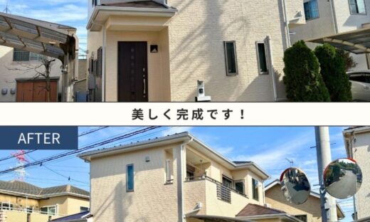 佐倉市上座外壁塗装ビフォーアフター、完成①