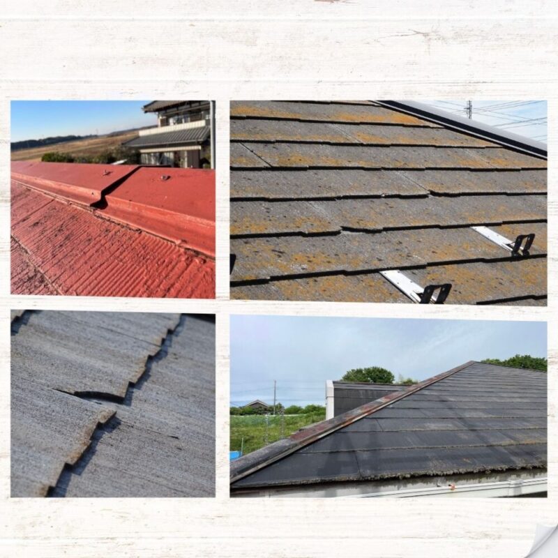 屋根カバー工法、屋根の劣化が進行している写真