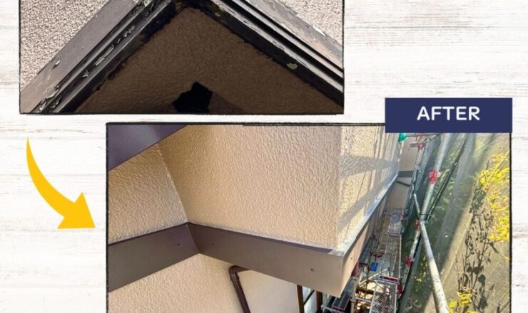 佐倉市白銀、幕板工事、ビフォーアフター①