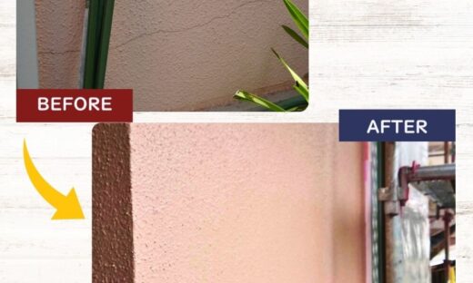 佐倉市染井野外壁塗装、二回目のご依頼、ビフォーアフター②