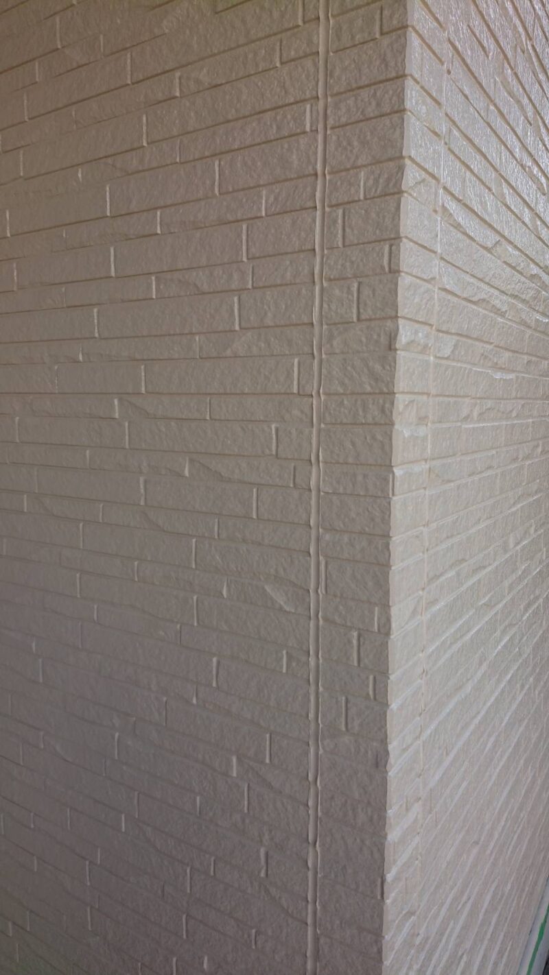 佐倉市上座、外壁塗装、施工後、コーキングでしっかり保護