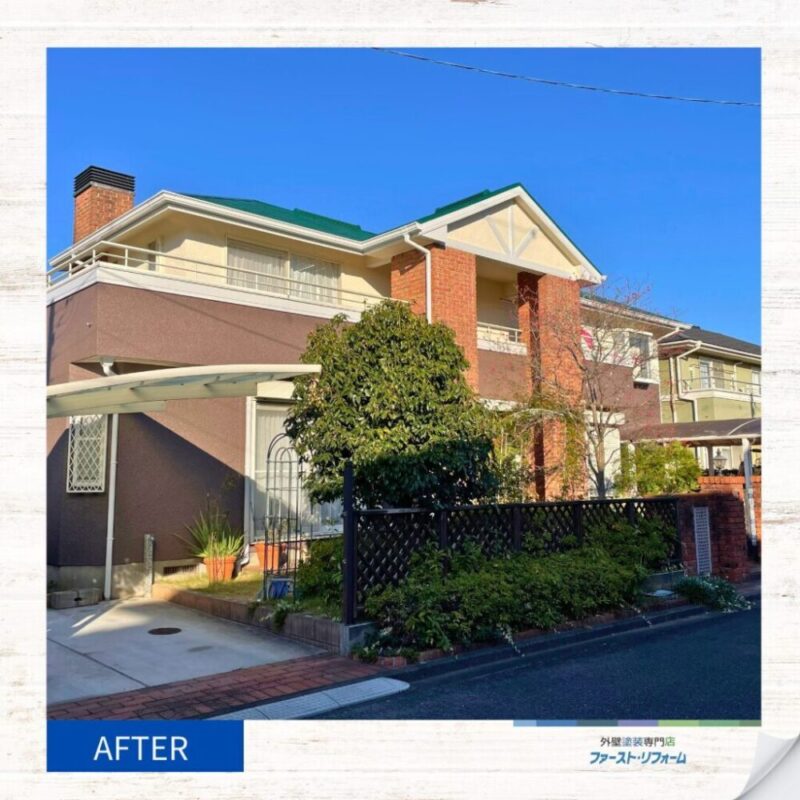 佐倉市染井野、外壁塗装工事、施工事例、高評価