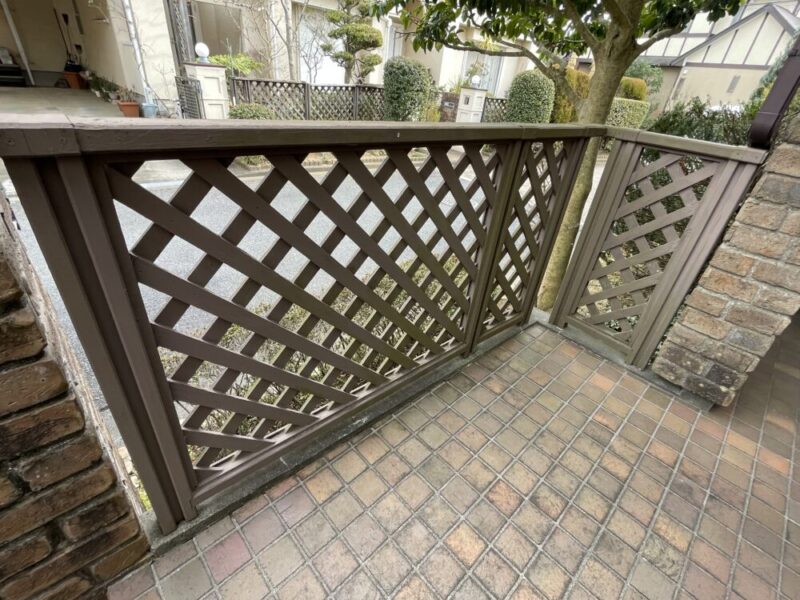 佐倉市染井野ウッドフェンス色褪せ