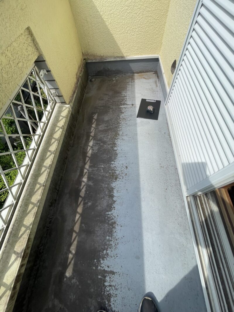 佐倉市染井野、ベランダ防水、施工前