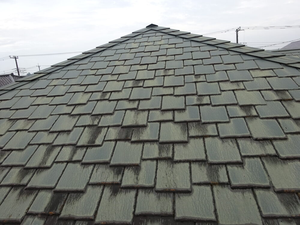 佐倉市染井野、屋根塗装、施工前