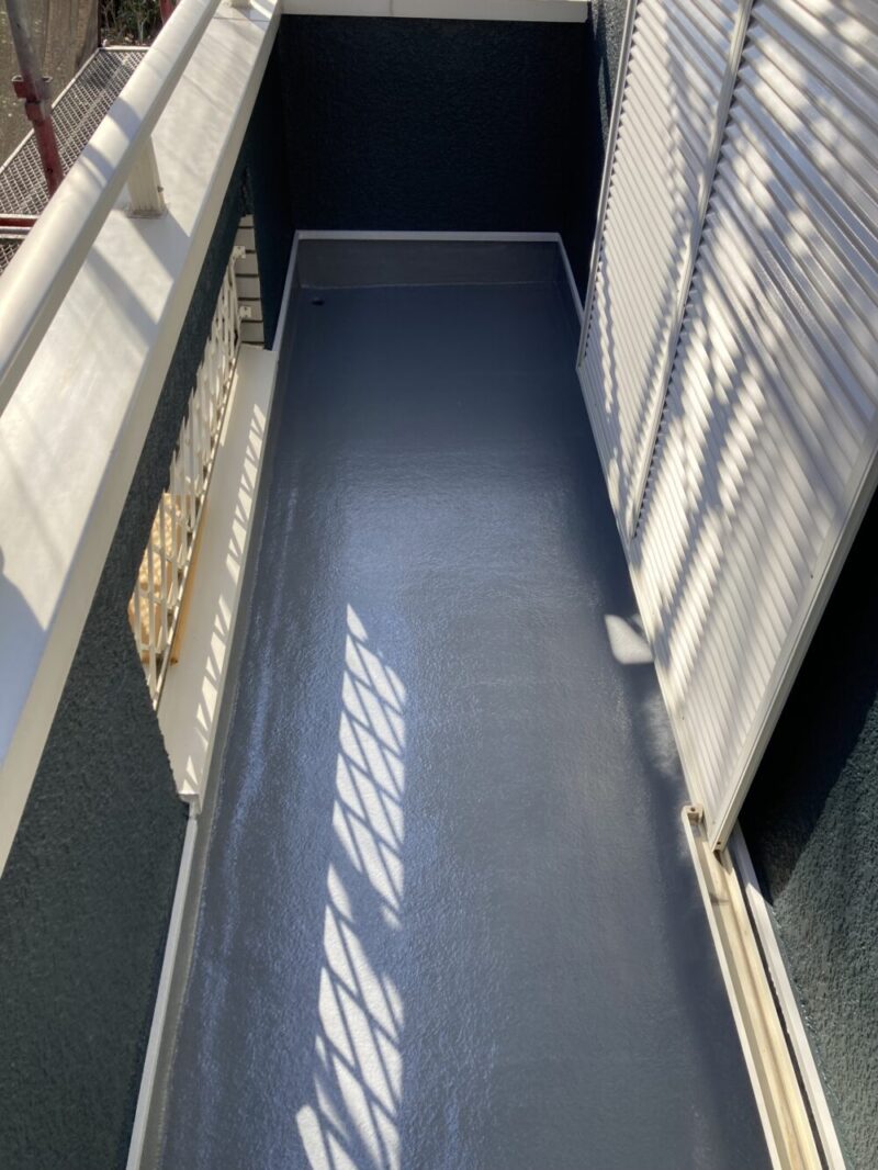 佐倉市染井野外壁塗装、ベランダ防水工事、施工後