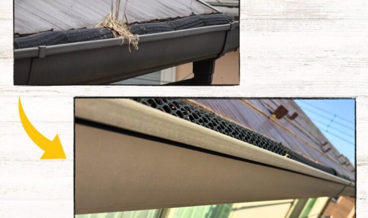 佐倉市染井野、雨どい交換工事、ビフォーアフター２