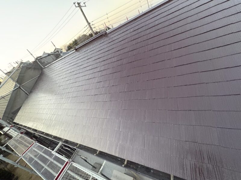 佐倉市染井野、屋根塗装、施工後