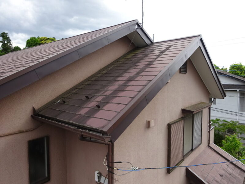 佐倉市白銀、屋根カバー工事、施工前