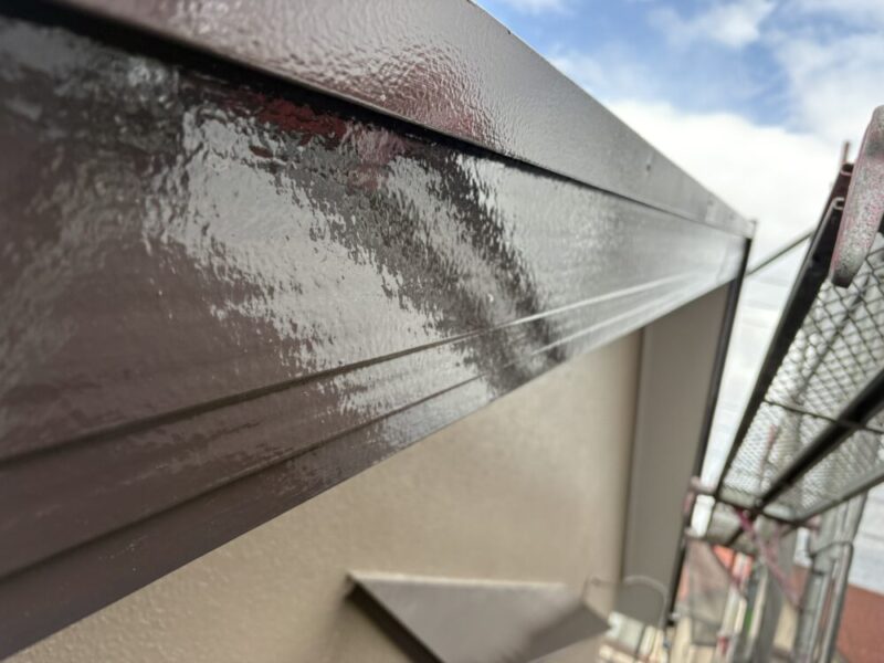 佐倉市染井野、破風板塗装、施工後