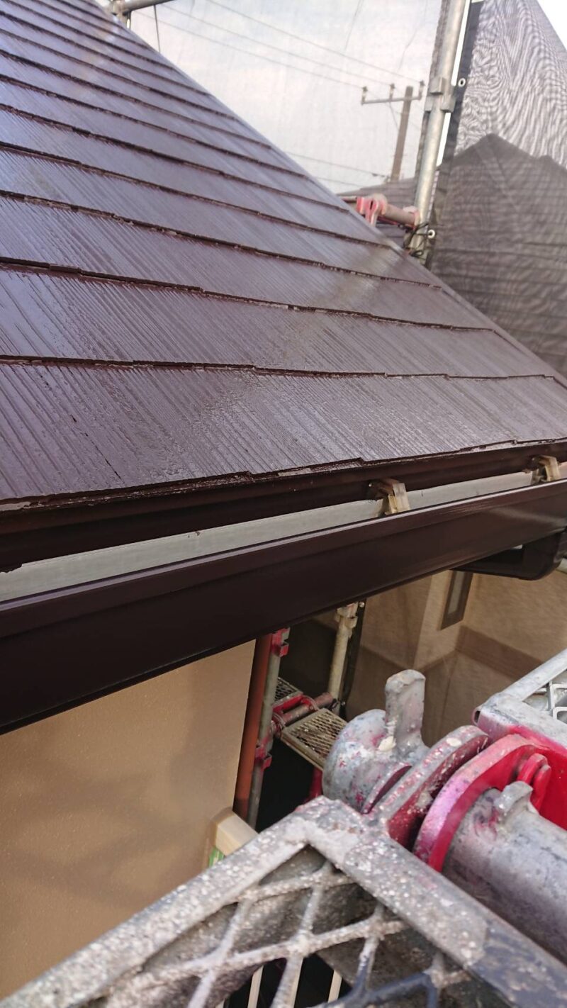 佐倉市染井野、雨どい、施工後