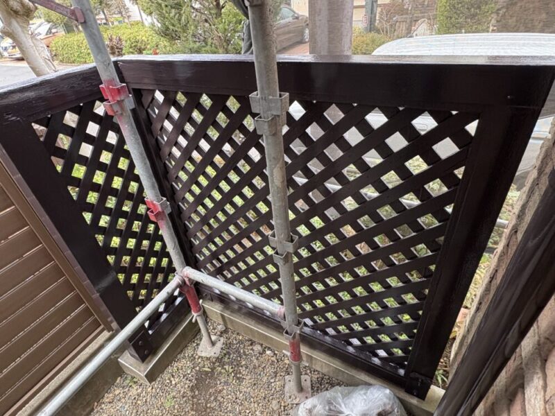 佐倉市染井野、ラティス塗装、施工後