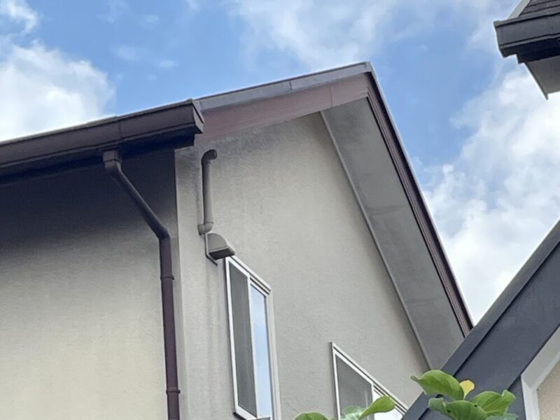 佐倉市染井野、破風板塗装、施工前