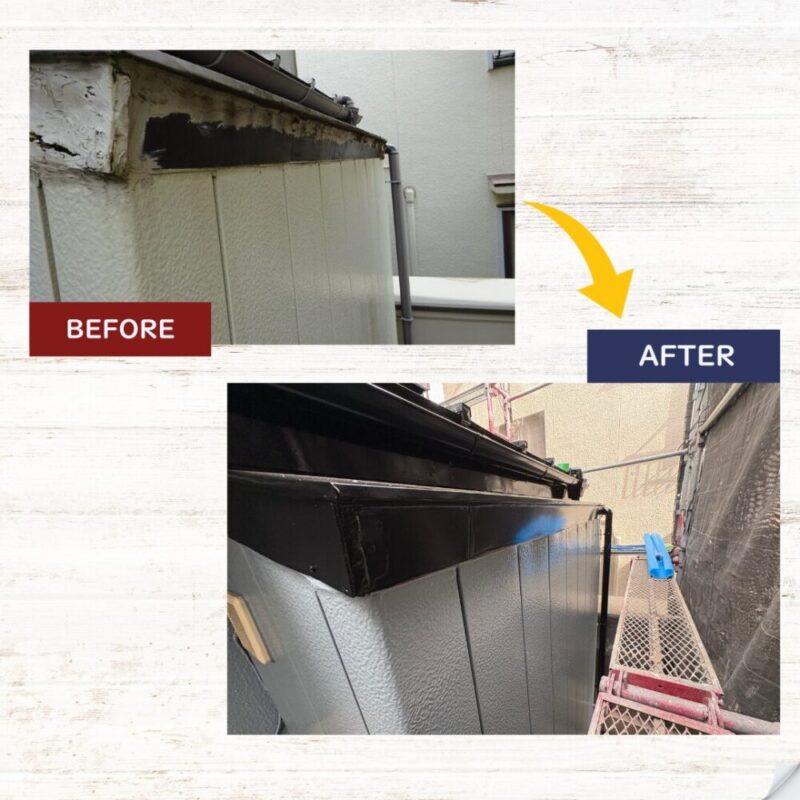 佐倉市西志津、外壁塗装、破風板塗装
