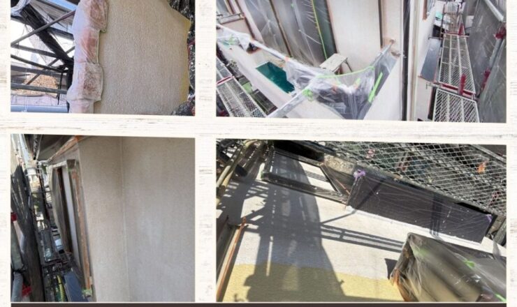 佐倉市白銀、外壁塗装、下塗り工程、丁寧に