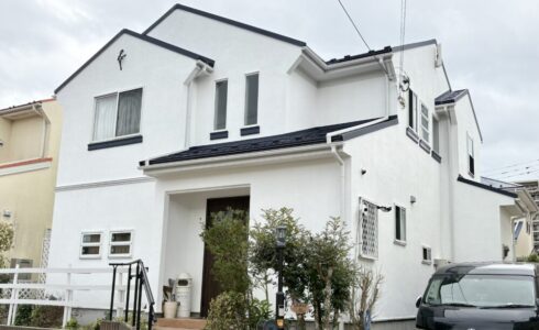 印西市若萩、外壁塗装、屋根カバー工事、施工後