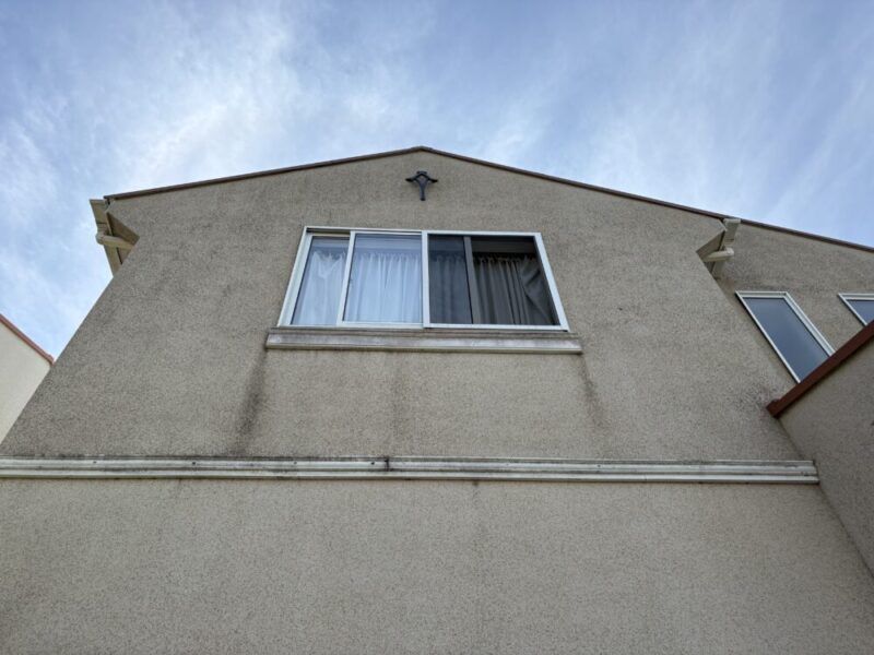 印西市若萩、外壁塗装、施工前、外壁の汚れ