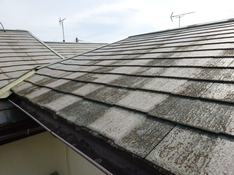 佐倉市西志津屋根カバー工事、施工前