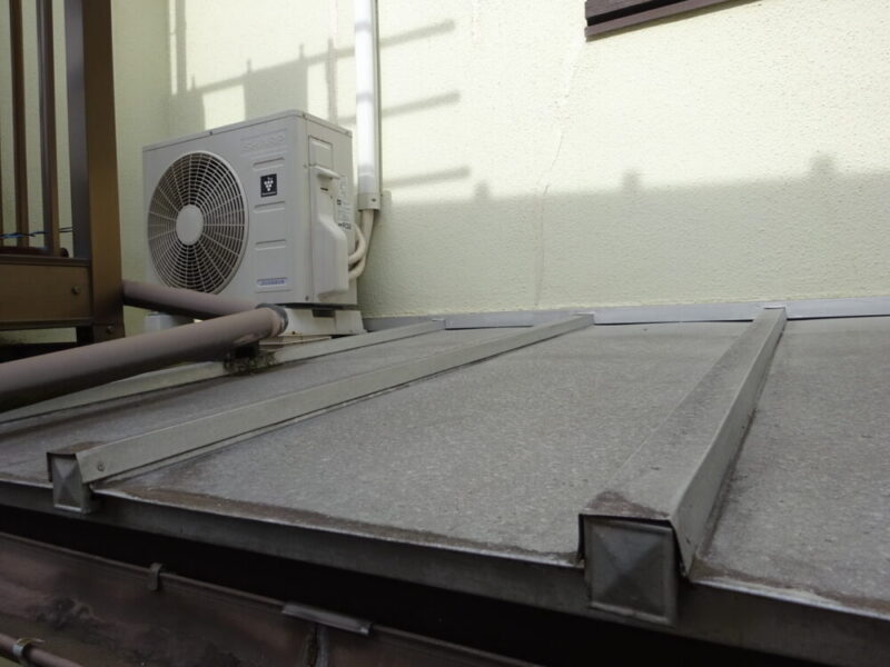 佐倉市西志津、屋根塗装前、下屋根