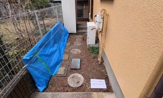 佐倉市白銀、外壁塗装、工事中の配慮、カーポート屋根