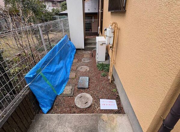 佐倉市白銀、外壁塗装、工事中の配慮、カーポート屋根