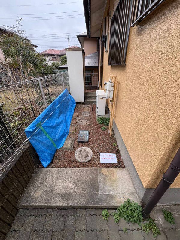 佐倉市白銀、外壁塗装、カーポート屋根取り外し