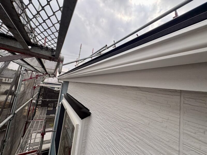 佐倉市大蛇町、雨どい塗装