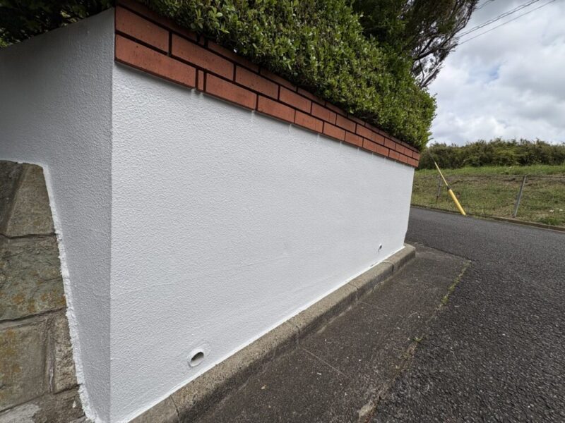 佐倉市宮前、外壁塗装、塀の塗装