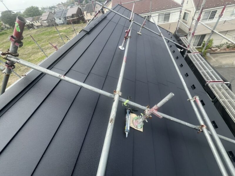 佐倉市大蛇町、屋根カバー工法