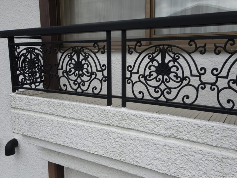 佐倉市宮前、外壁塗装、施工前、手すり