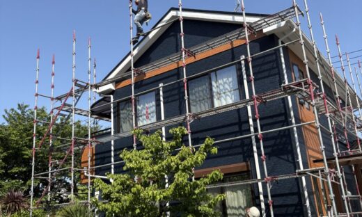 習志野市、外壁塗装、足場解体３