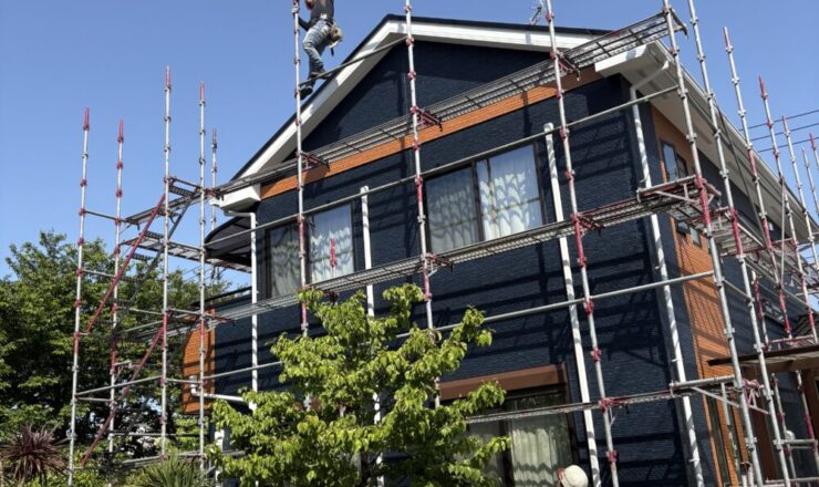習志野市、外壁塗装、足場解体３